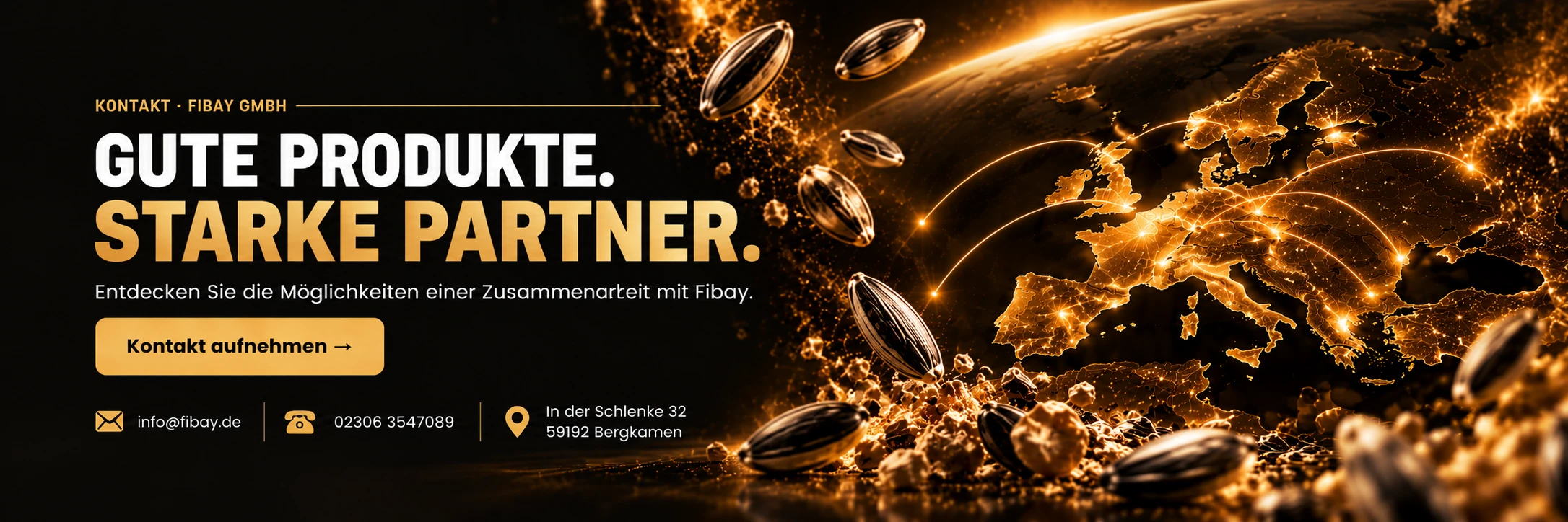 Fibay Kontakt – Gute Produkte, starke Partner; europaweites Handelsnetz